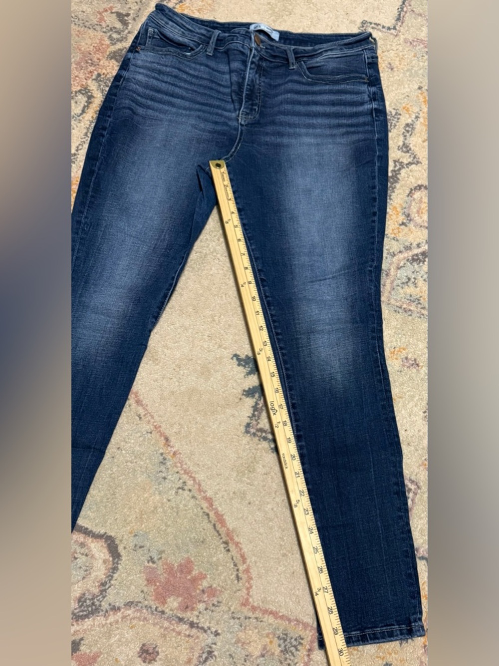 BKE Women’s Sz 31 Gabby Curvy Fit High Rise Skinny Denim Blue Jeans - Picture 6 of 7